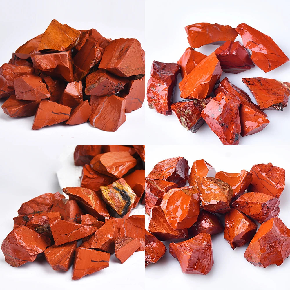 Cristal “Raíz de Fuego” Jaspe Rojo Natural en Bruto