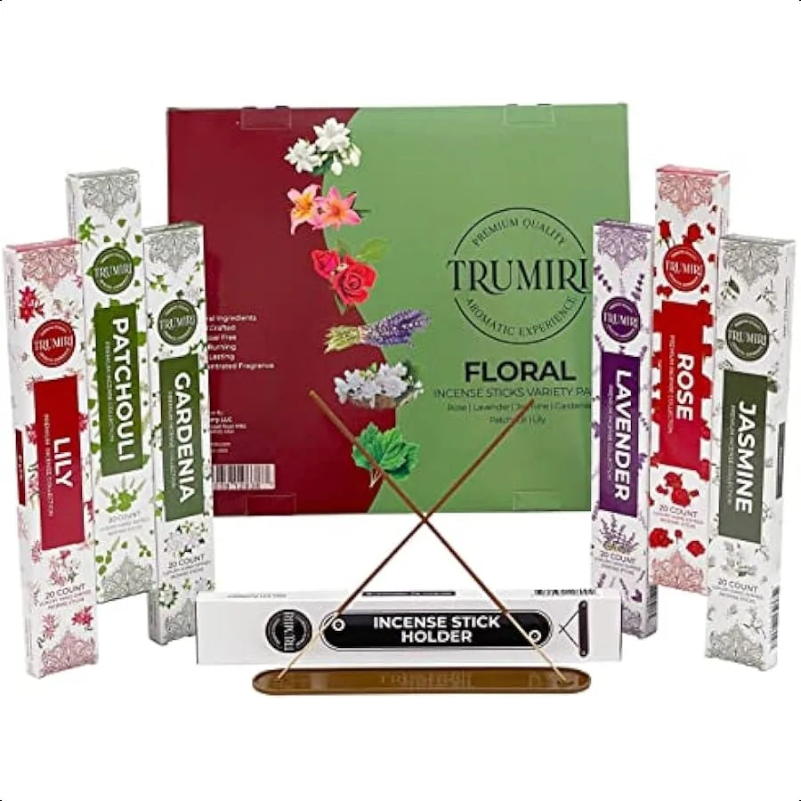Set de Inciensos Florales Aromas que Elevan el Alma