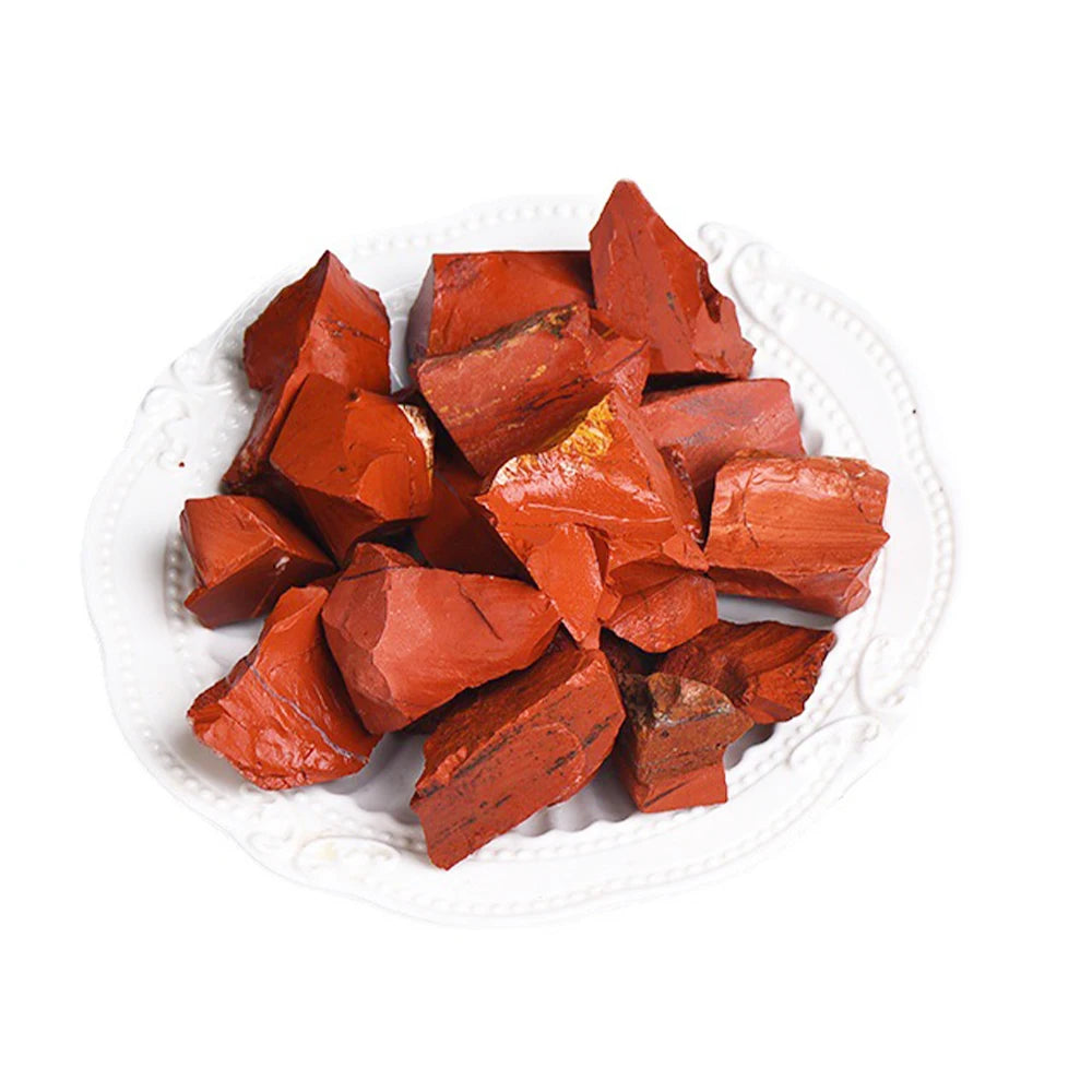 Cristal “Raíz de Fuego” Jaspe Rojo Natural en Bruto