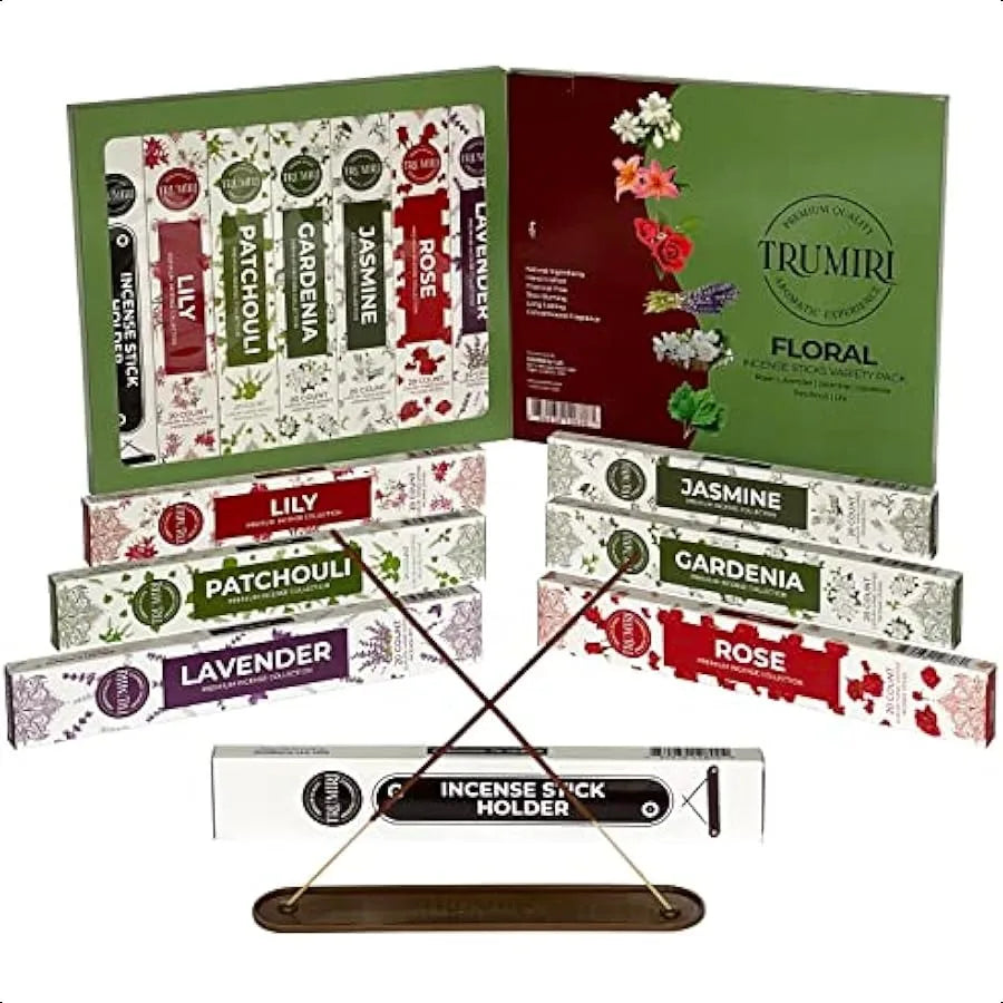 Set de Inciensos Florales Aromas que Elevan el Alma