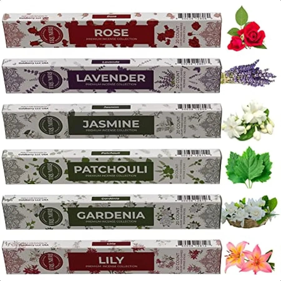 Set de Inciensos Florales Aromas que Elevan el Alma