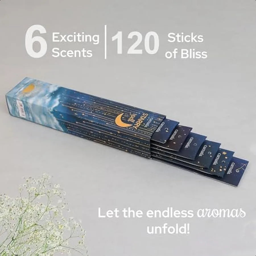 Set de Inciensos Hechizo Estelar Aromas para Rituales Místicos