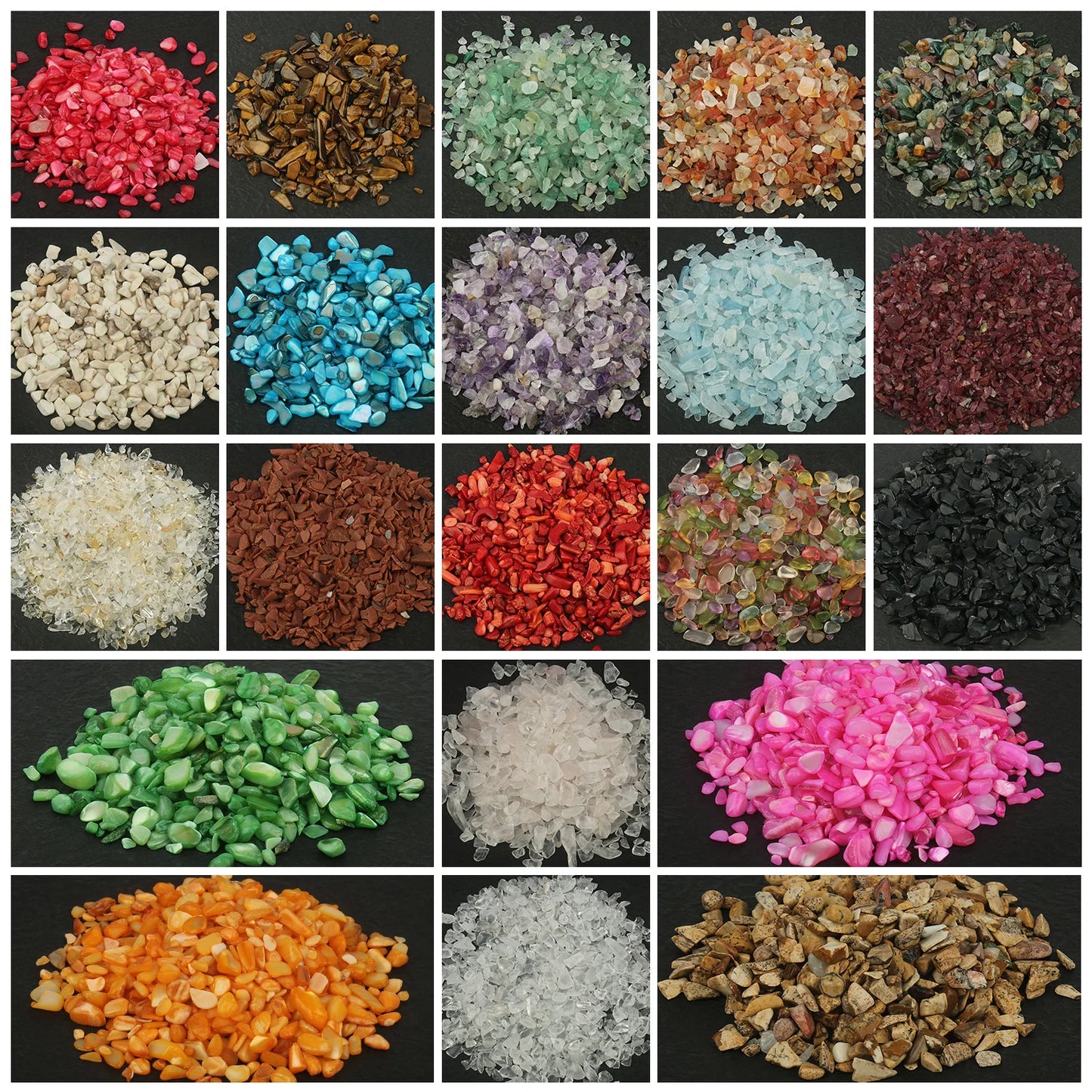 Chips de Cristales Naturales – Energía para Botellas y Rituales Holísticos