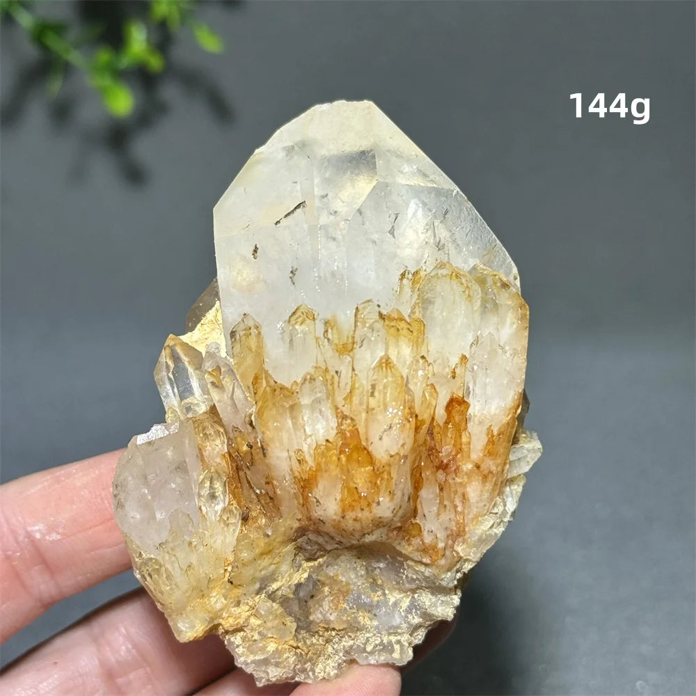 Cristal “Aliento de los Ángeles” Racimo de Cuarzo Blanco Natural