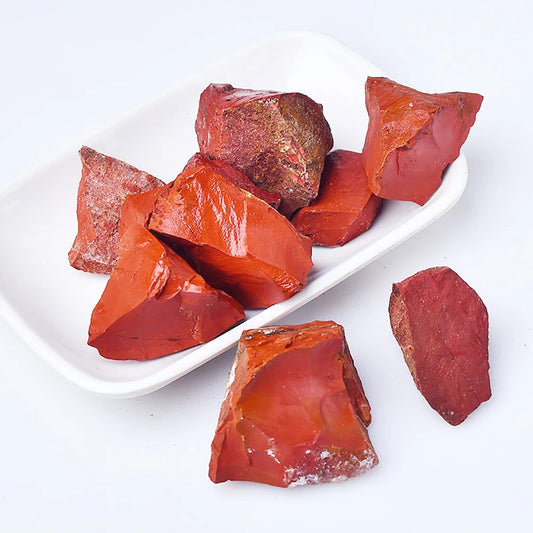 Cristal “Raíz de Fuego” Jaspe Rojo Natural en Bruto