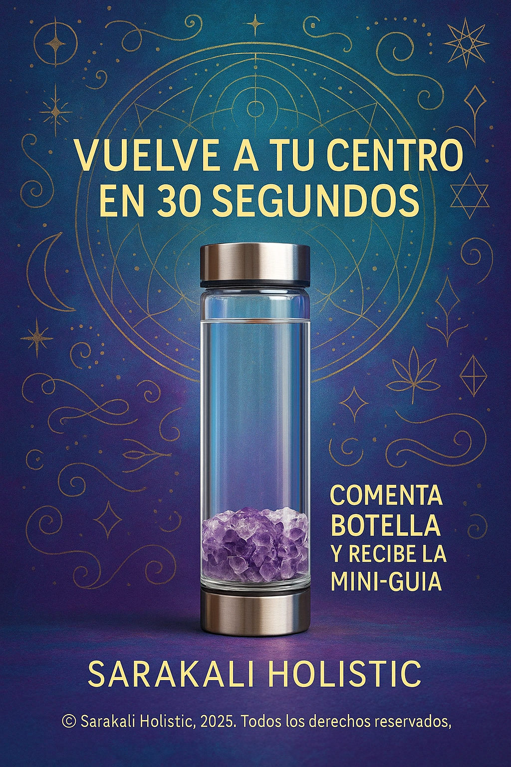 Mini Ritual de 30 segundos – Botella de Cristales Sagrados (Gratuito)