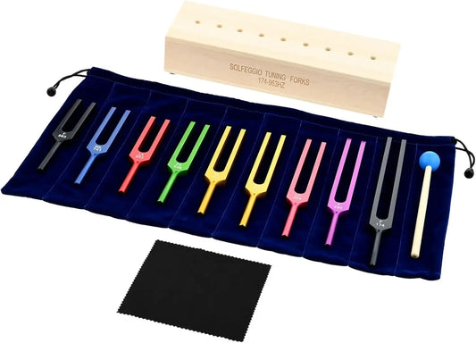 Frecuencias de la Fuente – Set Sagrado de Diapasones Terapéuticos para Armonización de Chakras