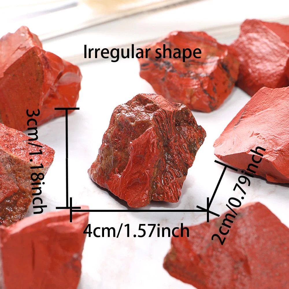Cristal “Raíz de Fuego” Jaspe Rojo Natural en Bruto