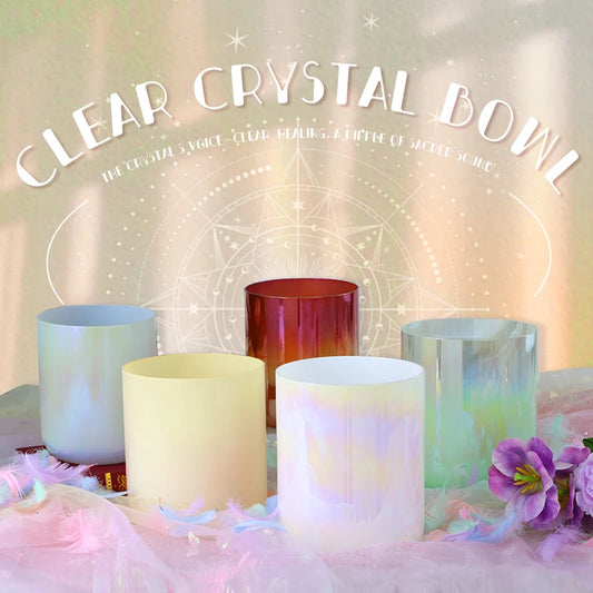 Sinfonía de Luz  Set Sagrado de Cuencos de Cristal 432Hz para Armonía de Chakras