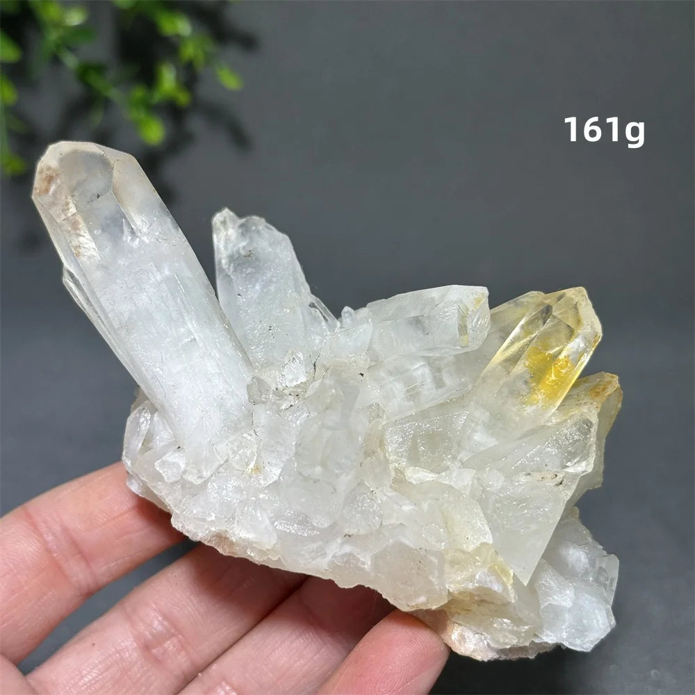 Cristal “Aliento de los Ángeles” Racimo de Cuarzo Blanco Natural