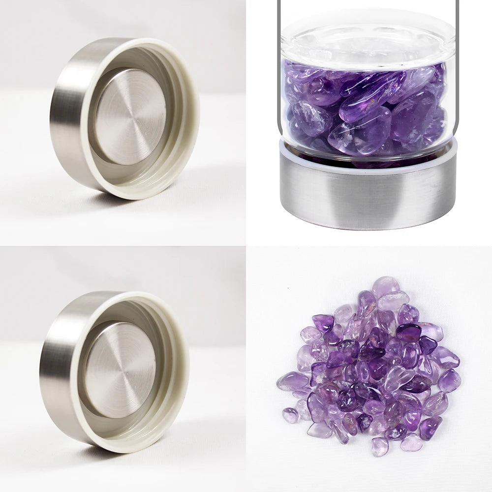 Botellas de Cristal con Infusión de Piedras Preciosas - "Gemwater Bottles"