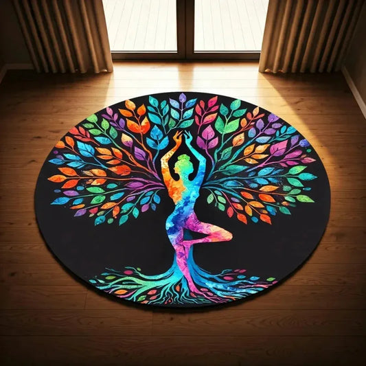 Alfombra Diosa de los Chakras  Meditación y Poder Interior